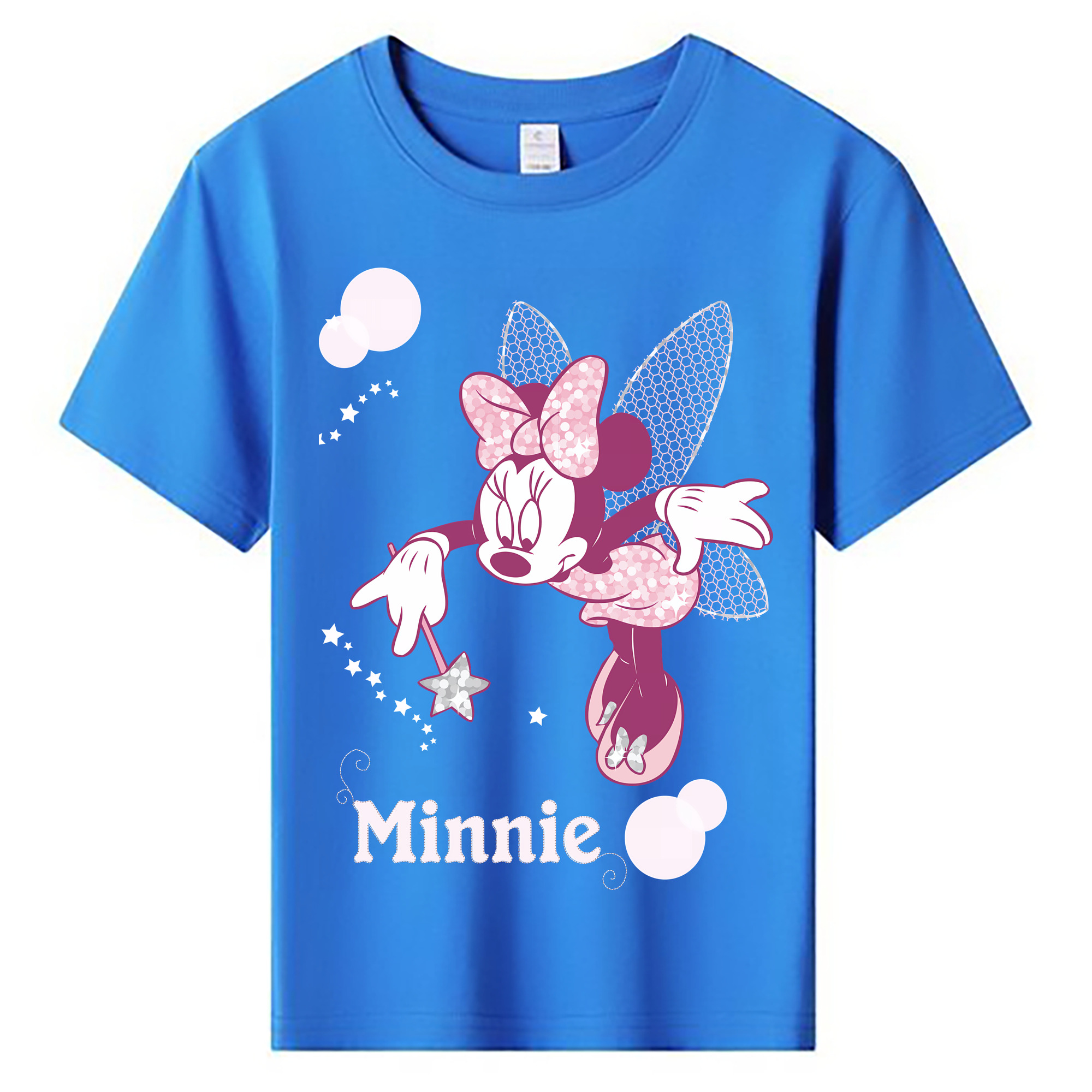ミッキーマウス Mickey Mouse 綿100％キッズTシャツ（フロントプリント）